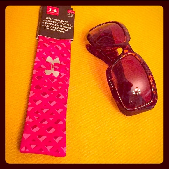 ONLY 1! Under Armour Girls Youth Headband - Picture 1 of 7